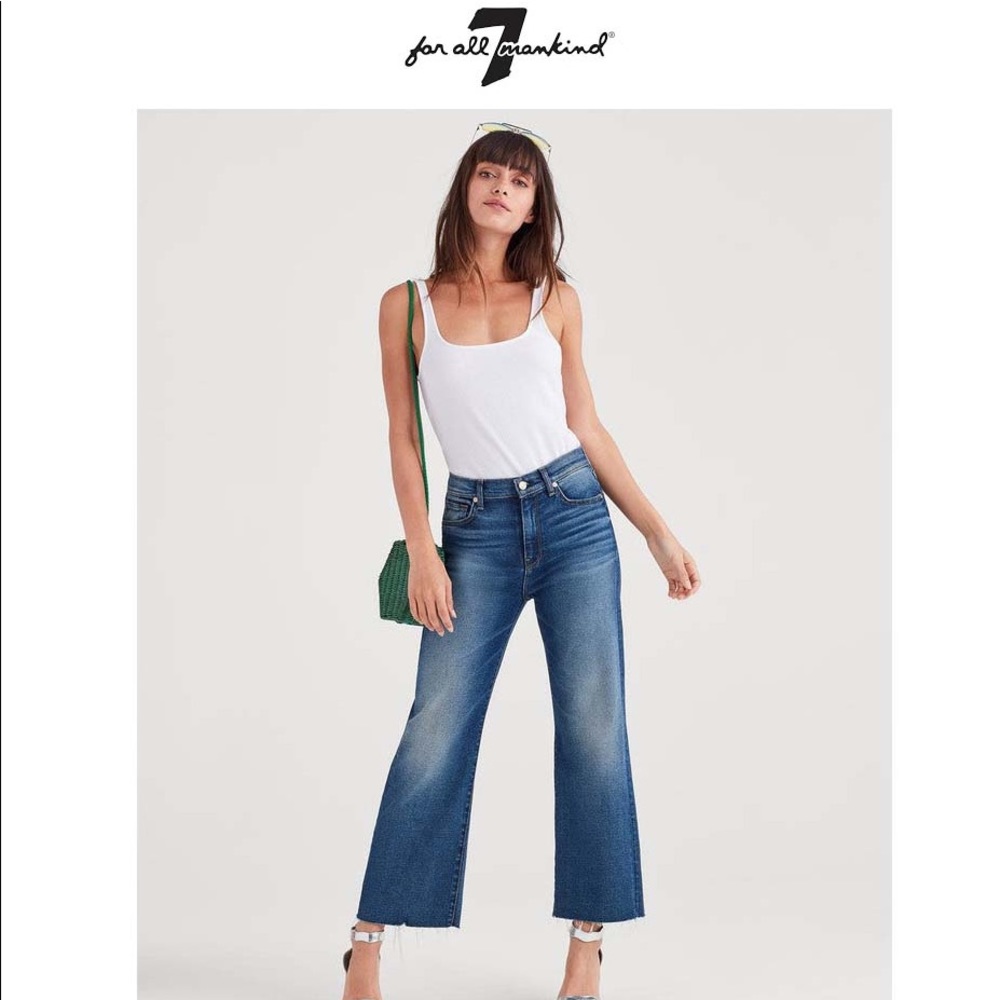 7 for all mankind cropped jean